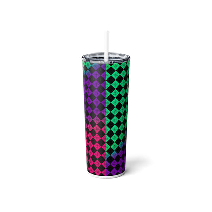 Skinny Steel Tumbler with Straw, 20oz