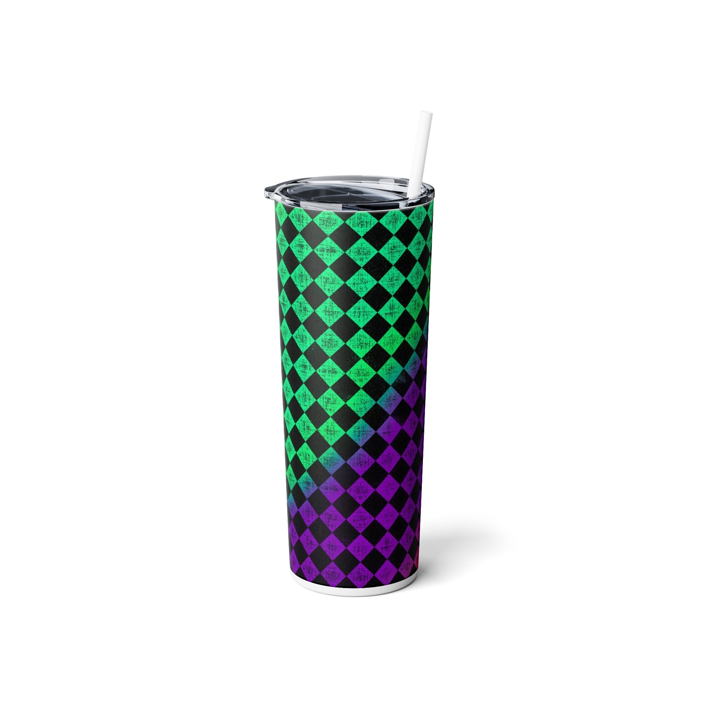 Skinny Steel Tumbler with Straw, 20oz