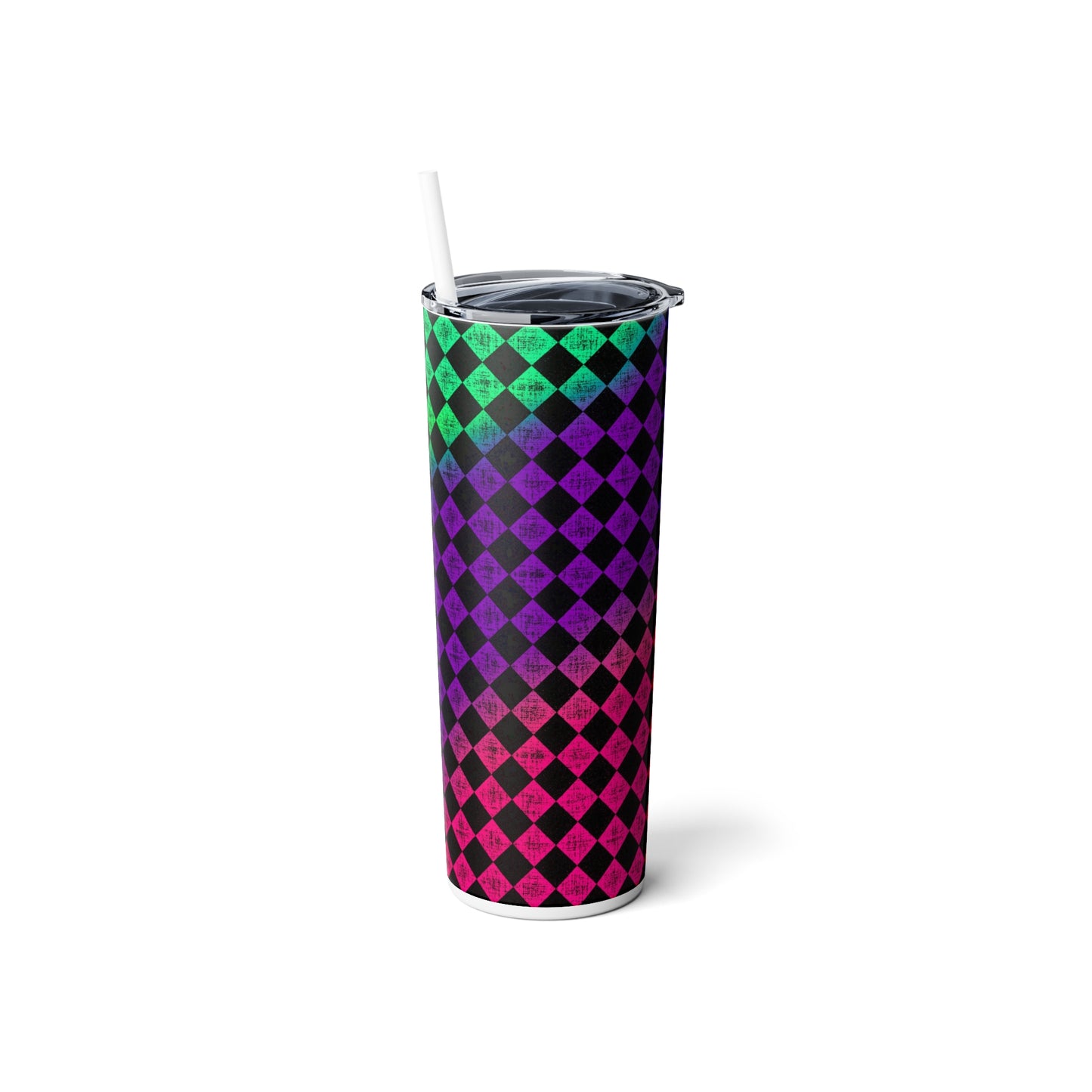 Skinny Steel Tumbler with Straw, 20oz