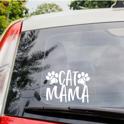 Cat Mama Decal