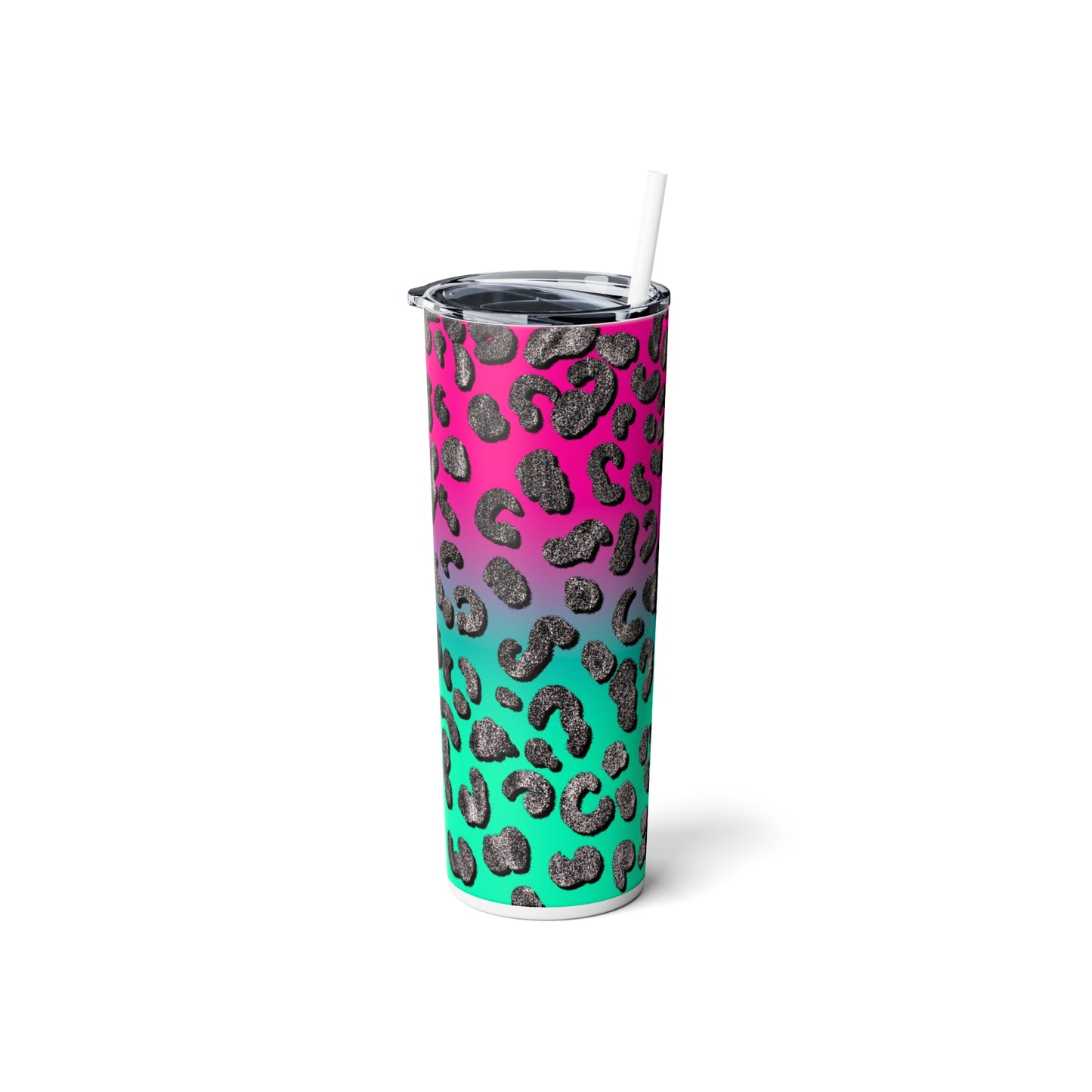 Skinny Steel Tumbler with Straw, 20oz