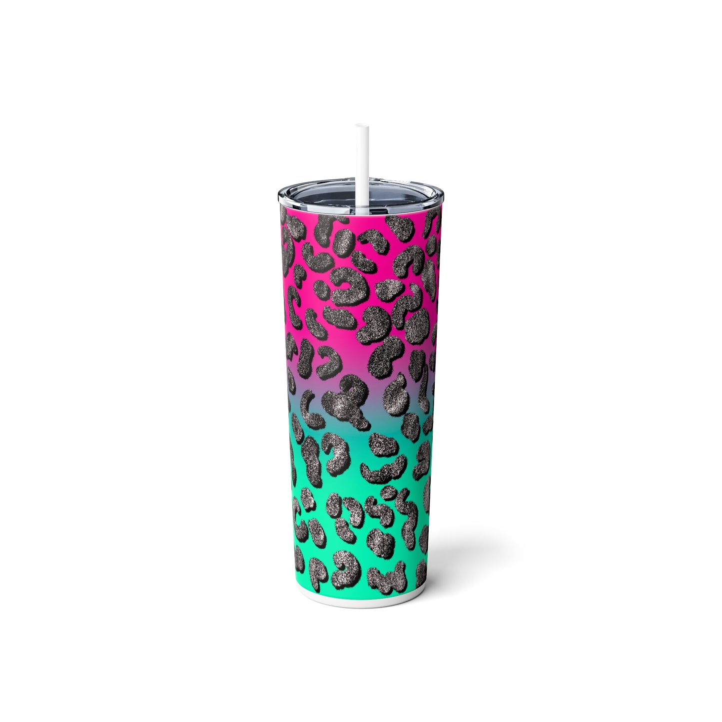 Skinny Steel Tumbler with Straw, 20oz