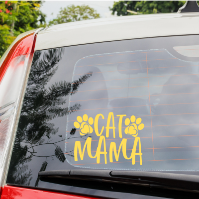 Cat Mama Decal