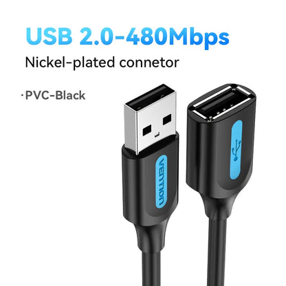 Vention USB 3.0 Extension Cable USB 3.0 2.0 Cable Extender Data Cord for PC Smart TV Xbox One SSD Fast Speed USB Cable Extension