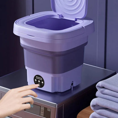 8L Foldable Washing Machine  With Spinning Dry